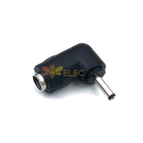 DC Power Connector DC 5.5x2.1mm Jack to 4.0x1.35mm Plug Right Angle Connector Adaptor
