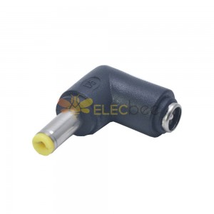 DC Power Conversion Adapter DC 5.5x2.1mm Jack to 5.5x1.7mm Plug 90 Degrees