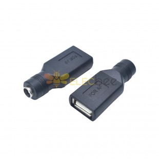 DC から USB ソケットコンバータ USB メス A ジャックから DC 5.5X2.1mm メスアダプター 1V 〜 36V