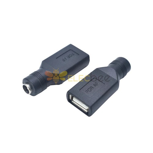 Convertisseur de prise DC vers USB, adaptateur femelle A vers DC 5,5x2,1mm, 1V ~ 36V