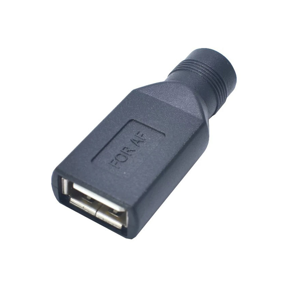 USB母转DC5.5X2.1母转接头 DC转USB母座插头 USB转DC直流电转接头