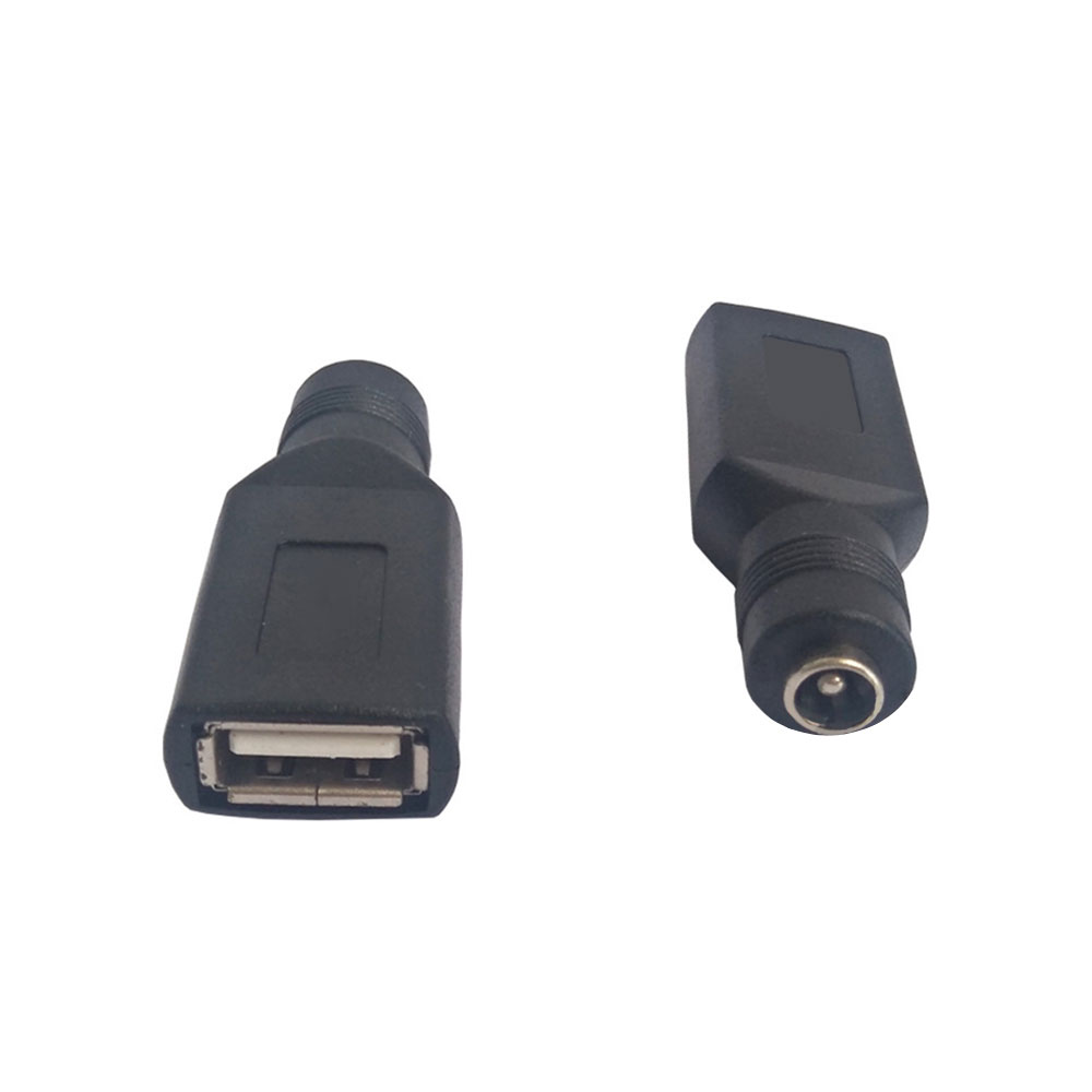 USB母轉DC5.5X2.1母轉接頭 DC轉USB母座插頭 USB轉DC直流電轉接頭