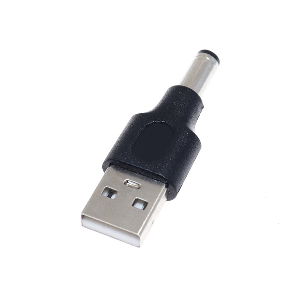 Laptop DC Power Connector Adapter DC 5.5x2.1mm Plug to USB A Plug Straight Converter 5V