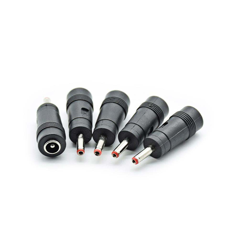Power Plug Converter DC 5.5x2.1mm Jack to 3.5x1.35mm Plug Straight Adapter