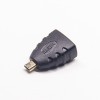 HDMI محول اللون الأسود الذكور إلى انثي مع غطاء من البلاستيك