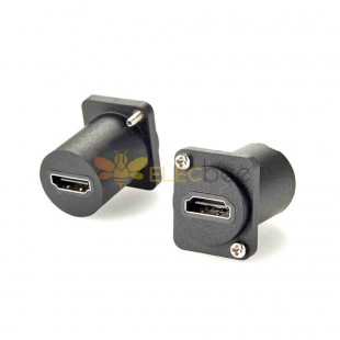Adaptador de conector reto de montagem em painel de soquete fêmea HDMI Conectividade de áudio e vídeo premium