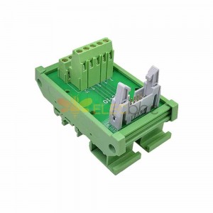 DC2 10P Latched Header Connector Extension Line Terminal Block 10 Pin PCB Module Rack Relay Board Simple Solderless Terminal Block 10 Pin Latched Header Connector with Module Rack