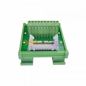 DC2 20P Latched Header Connector Extension Line PLC Automation Relay Board with Solderless Terminal Block 20 Pin Latched Header Connector with Module Rack