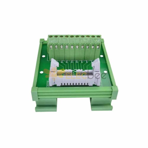 DC2 20P Latched Header Connector Extension Line PLC Automation Relay Board with Solderless Terminal Block 20 Pin Latched Header Connector with PCB Bracket