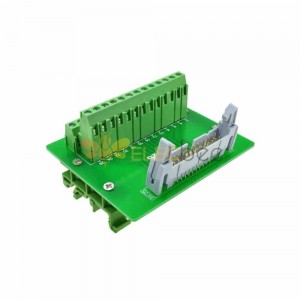 DC2 26P Latched Header Connector Extension Line Terminal Terminal Block 26 Pin Bullhorn Connector with Bracket Relay Extension Board Terminal Block with Simple Bracket