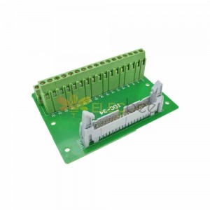DC2 34P Latched Header Connector Extension Line Terminal Single 34 Pin Latched Header Connector PLC Relay Extension Board 34 Pin Connector Bullhorn Terminal Block