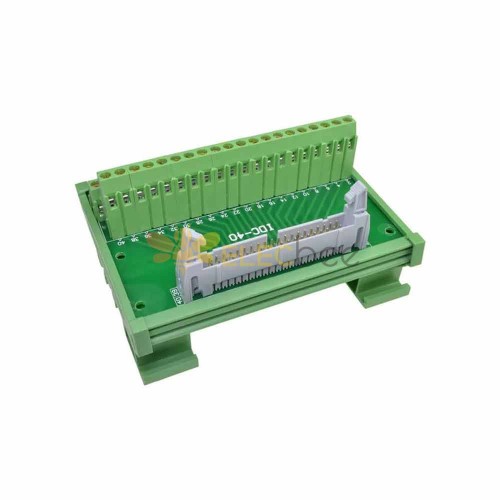 DC2 40P Latched Header Connector Extension Line Terminal 40 Pin PLC Terminal Relay Extension Board Wiring Board with Bracket Latched Header Connector with Module Rack