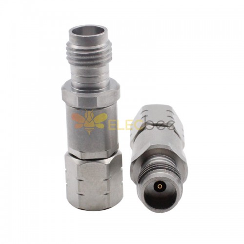 1.85MM Male Plug to Female Jack Straight High Performance Adapter Stainless Steel 67GHZ 