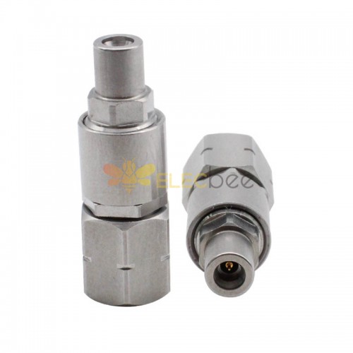 2.4MM Male to SSMP Male Plug High Performance Adapter Stainless Steel 40GHZ
