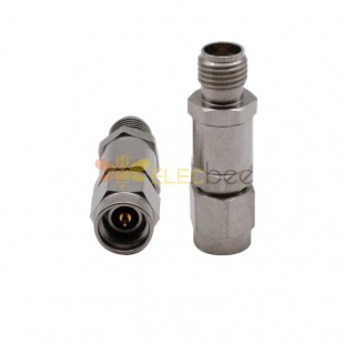 3.5MM Male Plug to Female Jack Stainless Steel 33GHZ Adapter High Performance