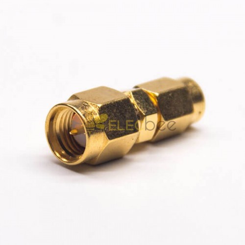 Gold plated SMA Male to SMA Male High Frequency Straight Adapter