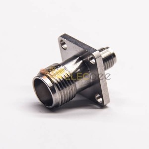 SMA Female to TNC Female Flange with 4 Holes Straight Adapter