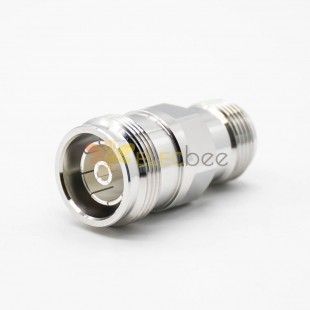 4.3 10 To N Adaptateur Femme À Femelle 180Degree Coaxial Connector Nickel Plating