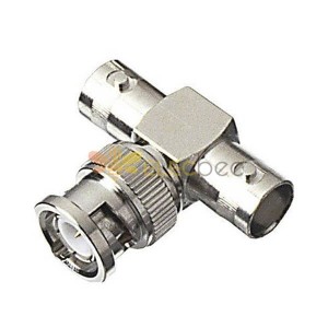 BNC T Connector 1 Male To 2 Female Adapter