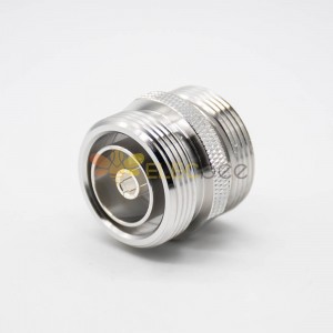 DIN Female Connector 7/16 To Famale Nickel Plating Straight Coaxial Adapter