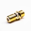 F Adapters Female to Female Straight Solder Type gold plating