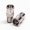 20pcs F Connector Male to Female Adapter Coaxial Connector Nickel Plated