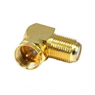 F Connector Male to Female Angled Adapter