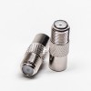 20pcs F Female to PAL Male Adapter Coaxial Connector Straight Nickel Plated