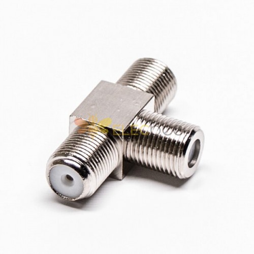 F Tee Connector T type Adapter Female-Female-Female