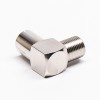 20pcs F Type Female to PAL Female Angled Adapter Nickel Plated