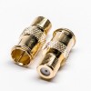 20pcs F Type Male to Female Adapter Coaxial Connector Gold Plated