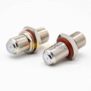 Female To Female Coaxial Adapter F Type Straight Waterproof