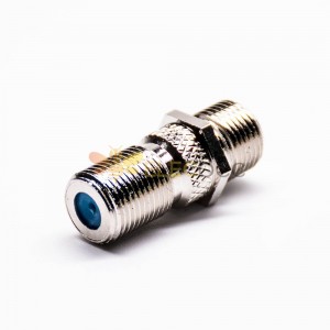 Female to Female Connector F Adapters Straight Solder Type nickel plating