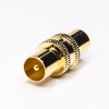 Coaxial to PAL Adapter Male to Male Gold Plating 180 Degree