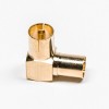 PAL Male to Female Adapter RF Connector Angled Gold Plated