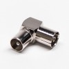 20pcs PAL Male to Female Adapter RF Connector Angled Nickel Plating