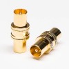 PAL Male to Male Adapter Coaxial Connector Gold Plated