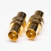 20pcs PAL Male to Male Adapter Coaxial Connector Gold Plated