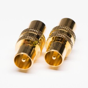 20 adet PAL Erkek - Erkek Adaptör Koaksiyel Konnektör Altın Kaplama