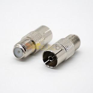 F Type Female to PAL Female Adapter Straight Coaxial Connector