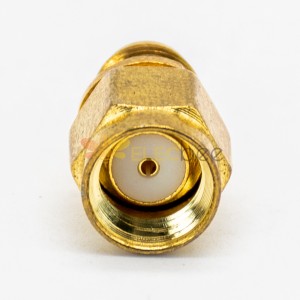 RP-SMA Connector Plug to SMA Female Straight Adapter