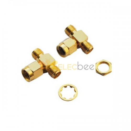 SMA Connector Adapters T Type Male-RP Jack-RP Jack