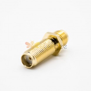 SMA Adaptateur Femme À Femelle SMA To RP SMA Coaxial Connector Straight Nickel Plating