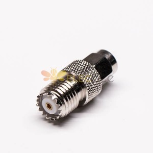 SMA Male to Mini-UHF Female Adapter Stright Connector