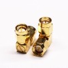 SMA Right Angle Adapter Male to SMA Male Gold Plating