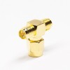 SMA to SMA Adapter Right Angled Male to RP Female Gold Plating