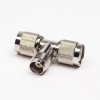 TNC Right Angle Adapter Female to Two Male