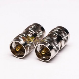 UHF Male to Male Coaxial Connector Straight for Cable