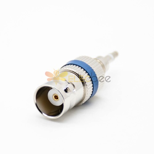 BNC Coaxial Adapter Female to 3.5mm Connector Male Nickel Plated Straight Adapter