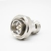DIN Adapters DIN7/16 To 4.3/10 Male To Female 180° Nickel Plating Coaxial Connector